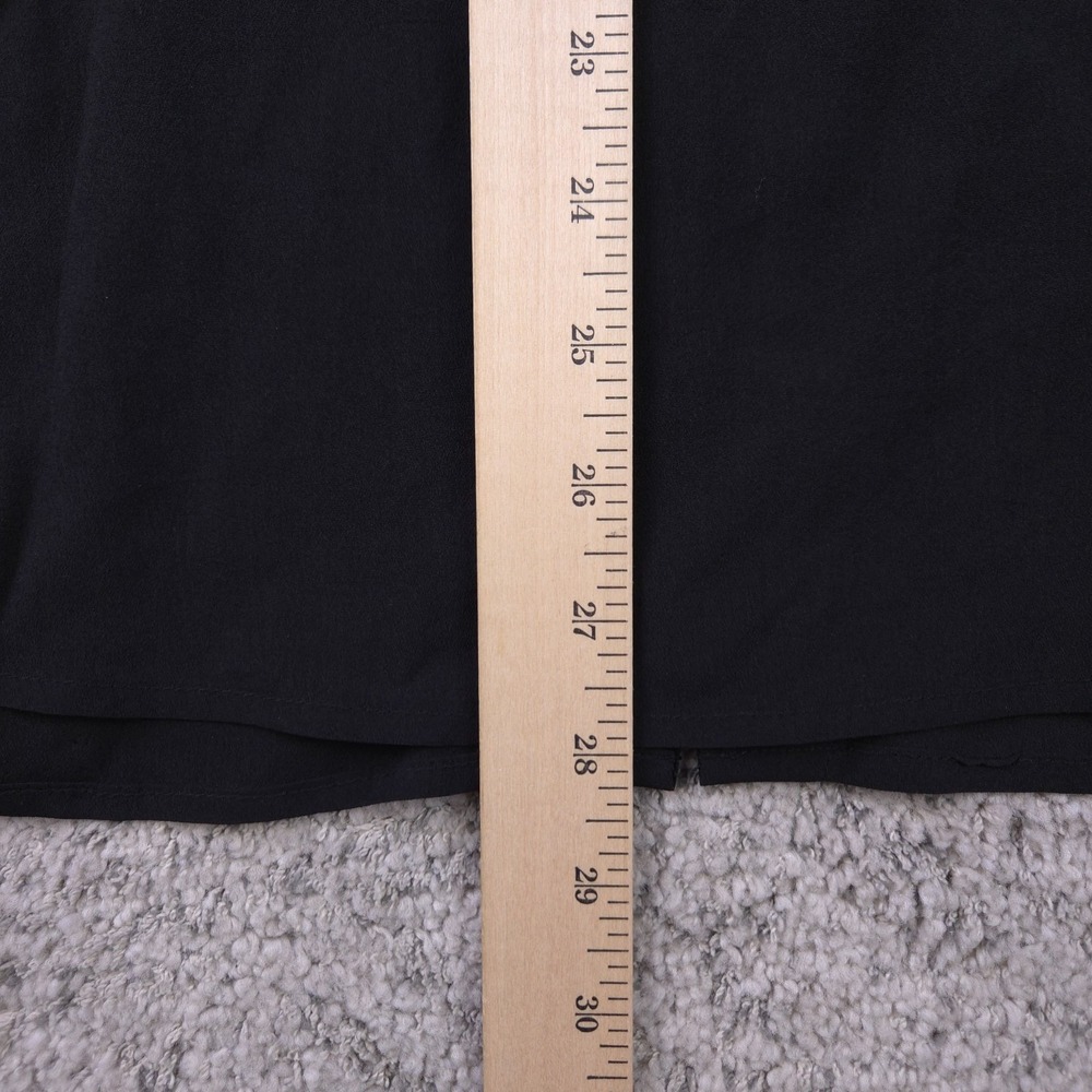 Sandro Paris Sweater Womens 2 Knit Layered Look Knit Scoop Neck Black Pullover - Picture 10 of 11